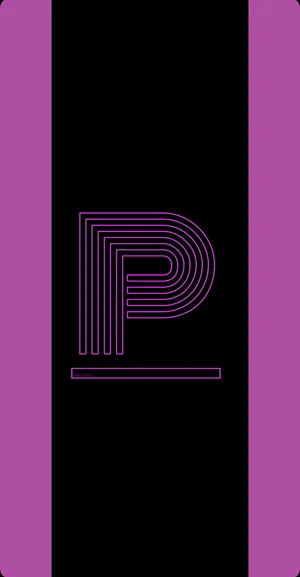 Black And Purple P Letter Wallpaper