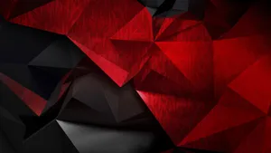 Black And Red Abstract Polygon Wallpaper
