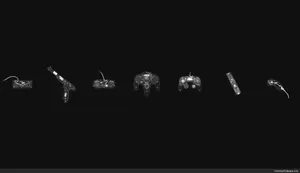 Black And White Aesthetic Gaming Controllers Wallpaper