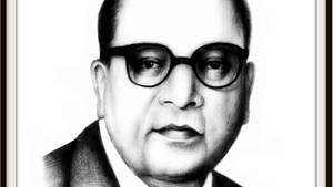 Black And White Ambedkar 4k Wallpaper