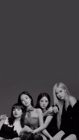 Black And White Blackpink Aesthetic Wallpaper