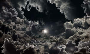 Black And White Cloud Dark Side Wallpaper
