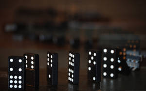 Black And White Dominos Wallpaper