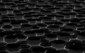 Black And White Hexagonal Background Wallpaper