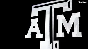 Black And White Image Of The Texas Am Logo Wallpaper