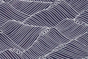 Black And White Japanese Waves Wallpaper