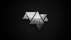 Black And White Landscape Minimalist Aesthetic Laptop Wallpaper