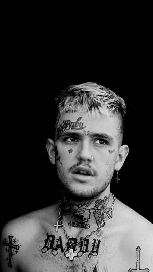 Black And White Lil Peep Wallpaper