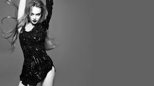 Black And White Lindsay Lohan Wallpaper