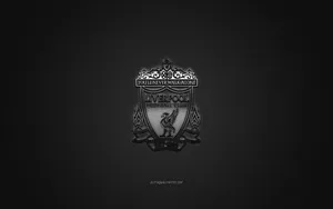 Black And White Liverpool 4k Logo Wallpaper