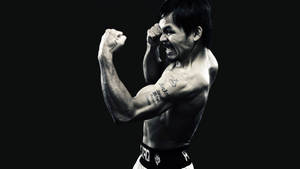 Black And White Manny Pacquiao Boxing Wallpaper