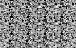 Black And White Patterns Wallpaper