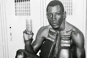 Black-and-white Photo Of Antonio Cervantes Wallpaper