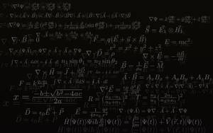 Black And White Theoretical Physics Formulas Wallpaper