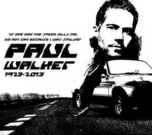 Black And White Tribute For Paul Walker Wallpaper