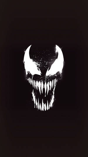 Black And White Venom Iphone Wallpaper