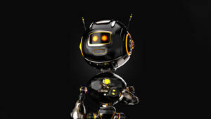 Black And Yellow Robot Wallpaper