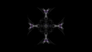 Black Art Cross Wallpaper
