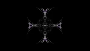 Black Art Cross Wallpaper