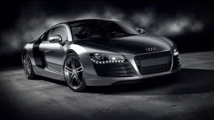 Black Audi R8 V10 Wallpaper