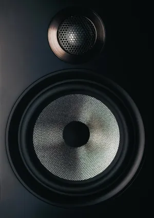 Black Audio Bowers And Wilkins Speaker Close Up Portrait Wallpaper