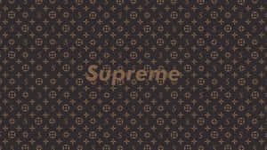 Black Background Supreme Monogram Desktop Wallpaper