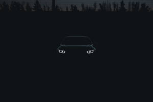 Black Bmw Car In The Shadows Wallpaper