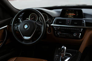 Black Bmw Riding Shotgun Wallpaper