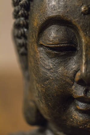 Black Buddha Closeup Wallpaper