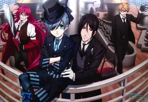 Black Butler Cruise Ship Characters Wallpaper