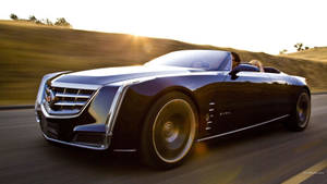 Black Cadillac Dts Convertible Wallpaper