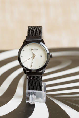 Black Calvin Klein Timepiece Wallpaper