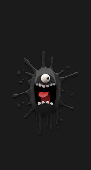 Black Cartoon Characters Portrait Monster Wallpaper
