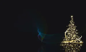 Black Christmas Widescreen Wallpaper