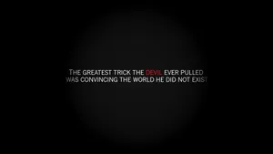 Black Devil Hd Chilling Quote Wallpaper