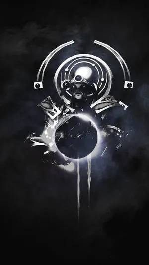 Black Dota 2 Phone Wallpaper