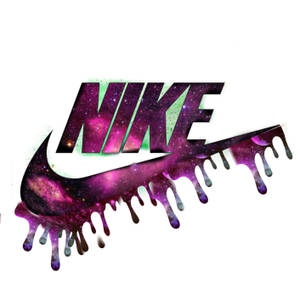 Black Drippy Galaxy Nike Wallpaper