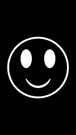 Black Emoji Emoticon Wallpaper