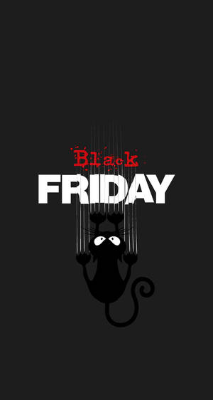 Black Friday Shopping Frenzy Cat Wallpaper