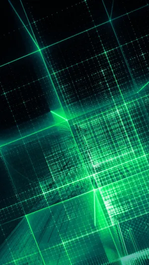 Black Green Asus Rog Phone Wallpaper