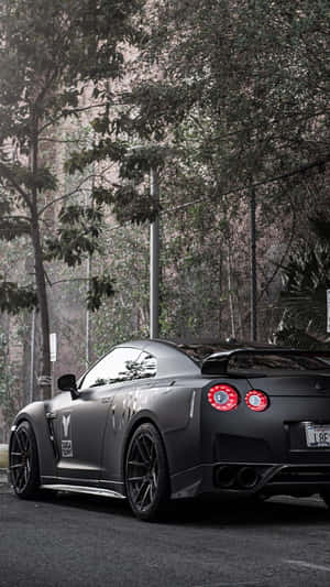 Black Gtr R35 Car Wallpaper