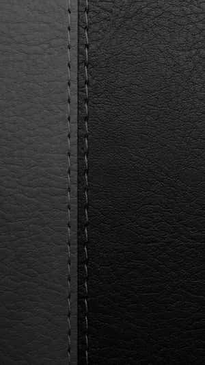 Black Leather Background With Stitching Wallpaper