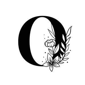 Black Letter O Typography Wallpaper