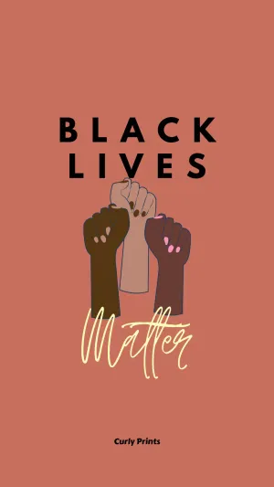 Black Lives Matter Raised Fists Wallpaper