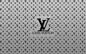 Black Louis Vuitton Monogram Desktop Wallpaper