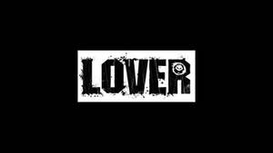 Black Lover With Skull Typography Wallpaper