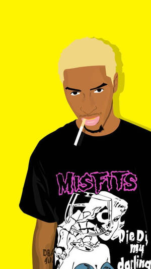 Black Man Smoking Cartoon Instagram Profile Wallpaper