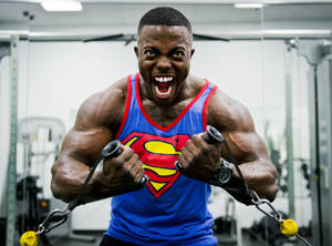 Black Man Super Strength Wallpaper