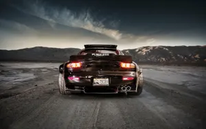 Black Mazda Rx 7 Off Road Wallpaper
