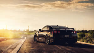 Black Nissan Gt-r Live Car Wallpaper